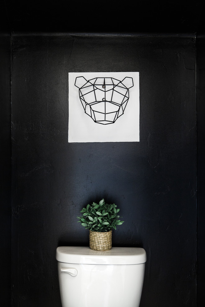 Example of a danish powder room design in Sacramento