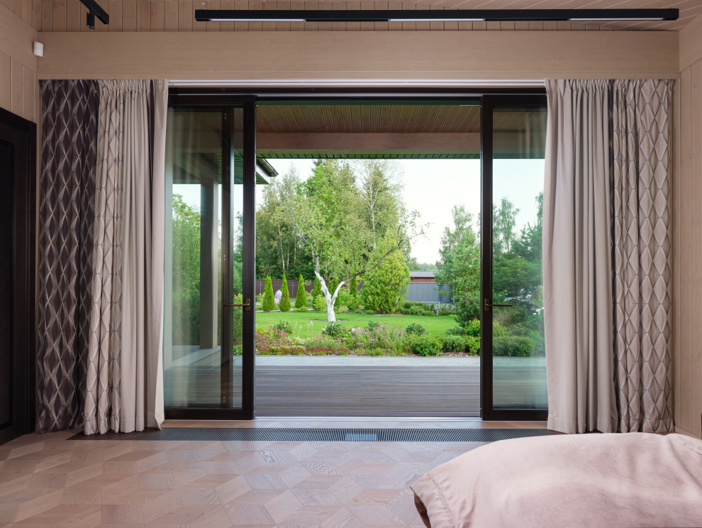 Остекление загородного дома в современном стиле