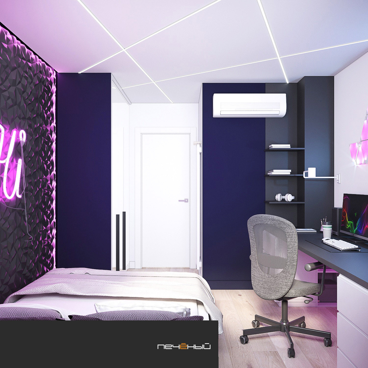 Квартира у Парижа с современным дизайном