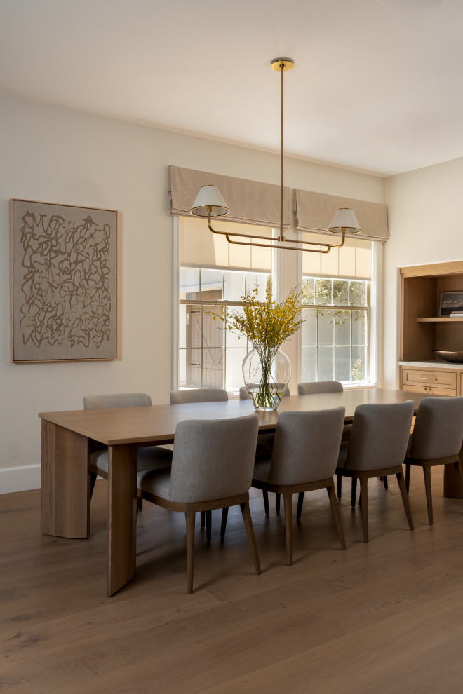 Trendy dining room photo in Orange County