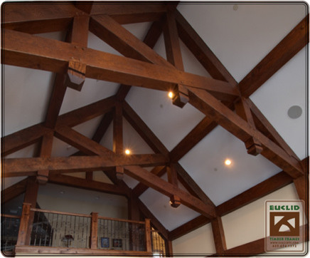 Scissor Truss Traditional Living Room Salt Lake City