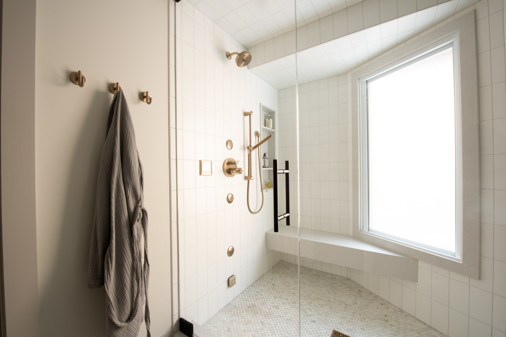 Rogers Park Lunt Transitional Bathroom Chicago by Lugbill Designs Houzz