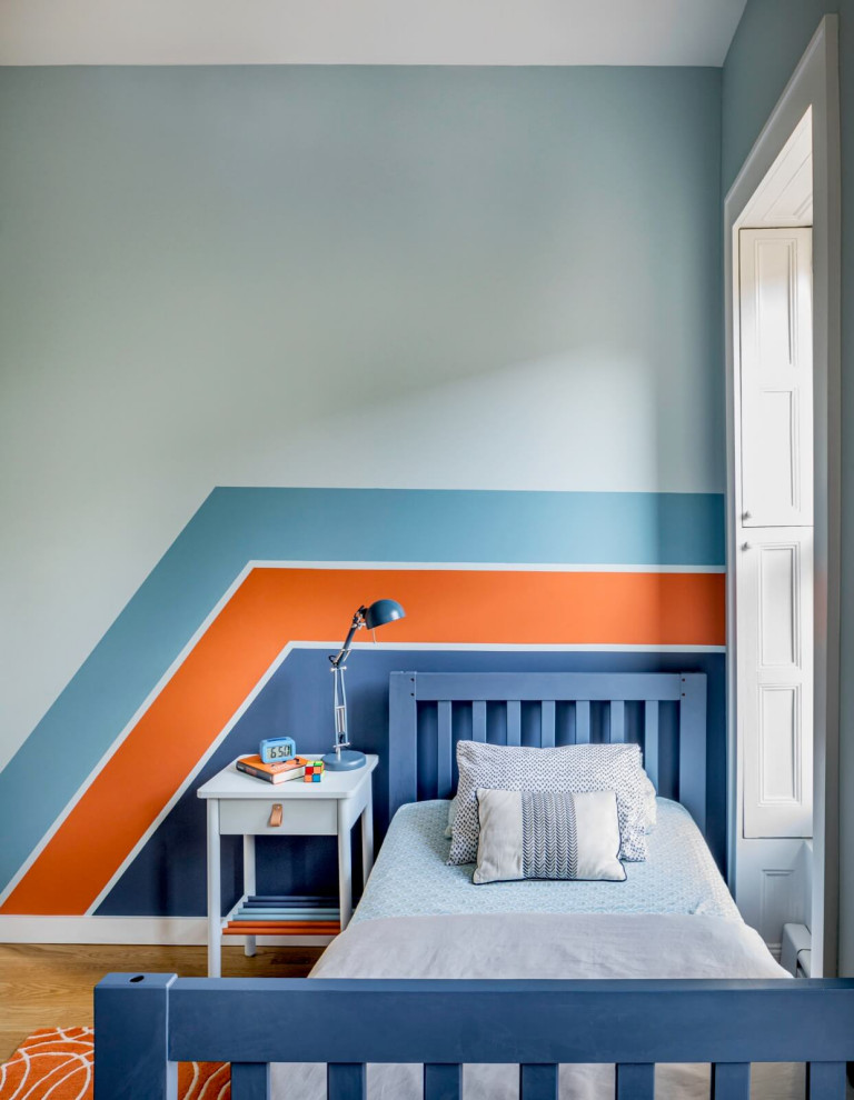 Inspiration for a contemporary kids' room remodel in New York