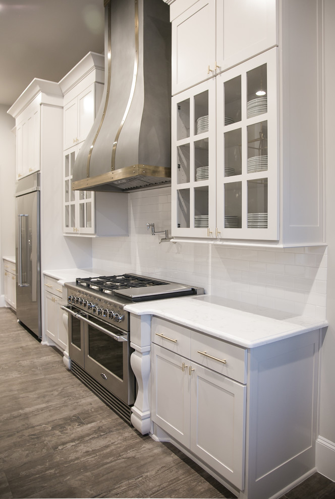 Example of a mountain style kitchen design in Houston