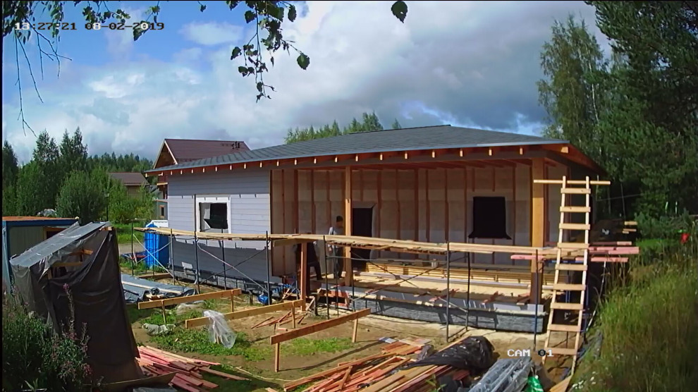 Одноэтажный загородный дом