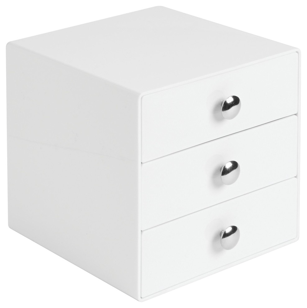 Idesign Drawers Original 3 Drawer Contemporary Bathroom
