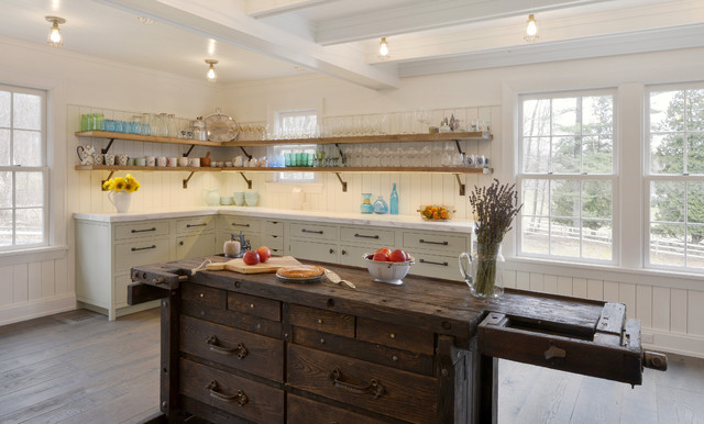 Barn Kitchen In Bedford Farmhouse Kitchen New York By