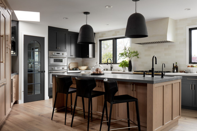San Carlos Modern Tudor transitional-kitchen