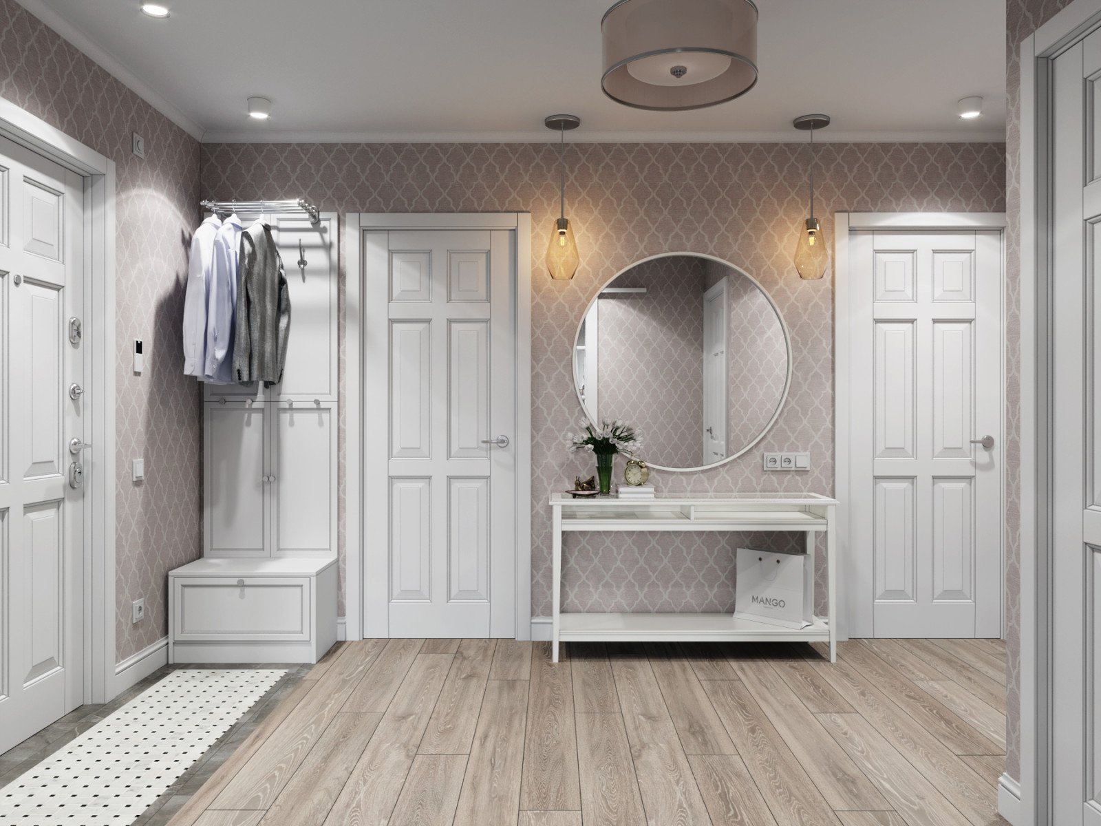 Квартира в голубых тонах в Новой Боровой