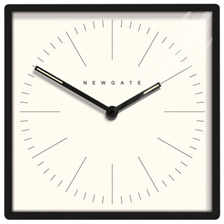 NEWGATE CLOCKS Mr Robinson Large Square Grey Living Dining Room Kitchen Clock