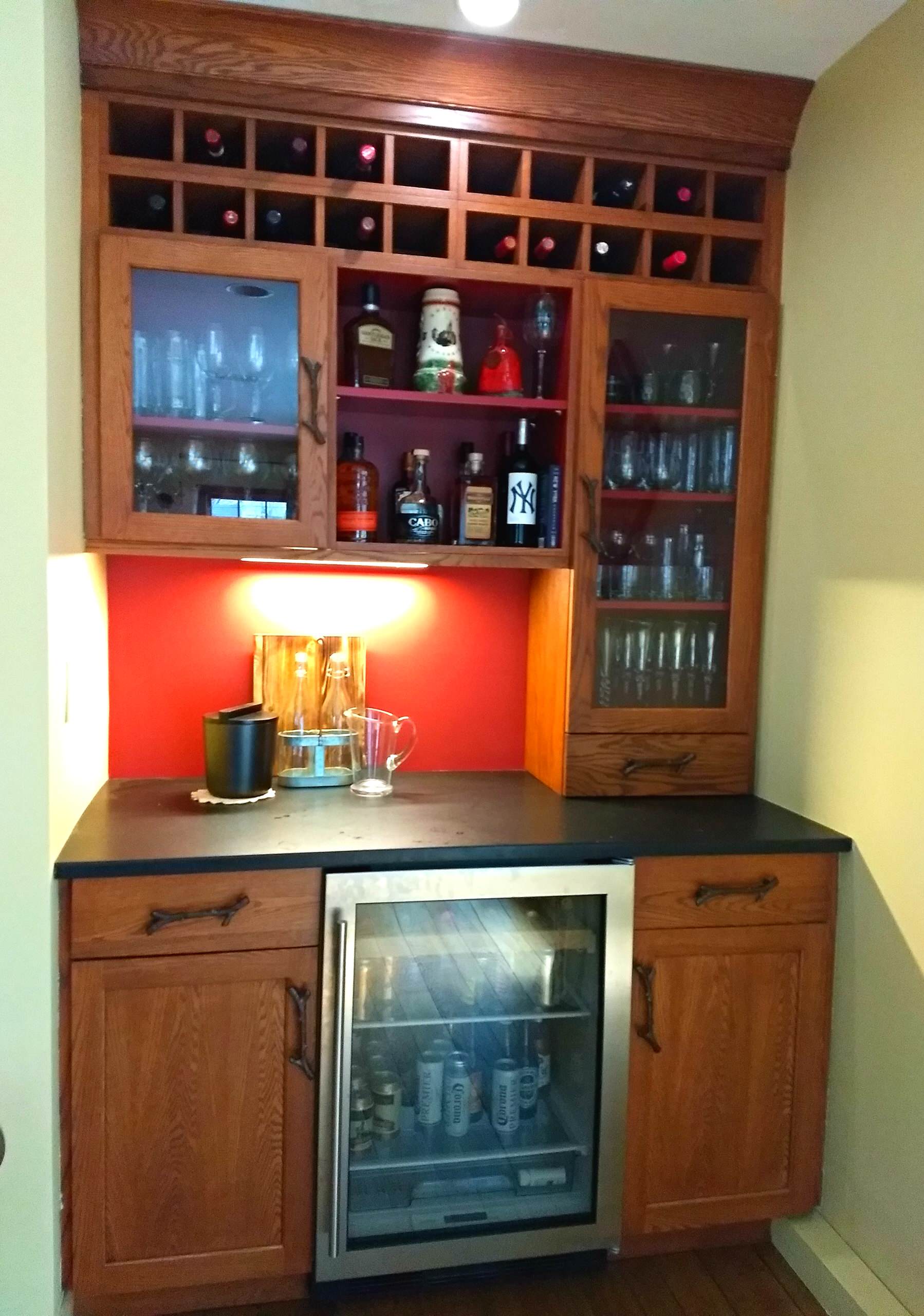 Transforming A Closet To A Bar!