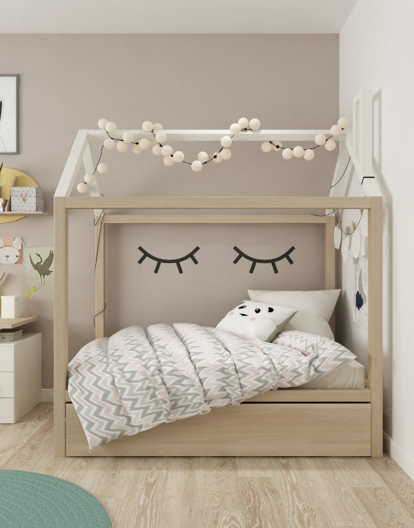 Детская сканди для девочки 12 кв м