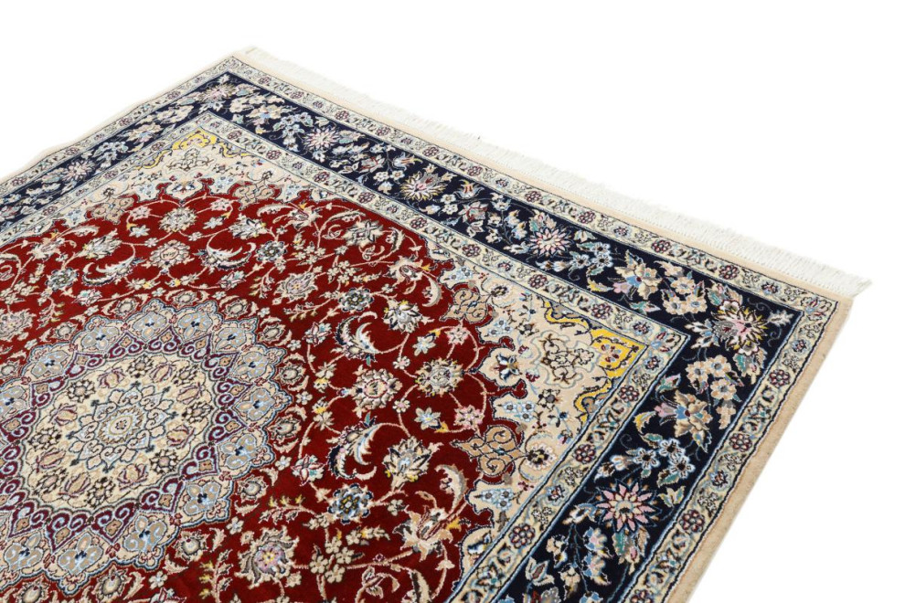 Persian Rug Nain 6La 6'11"x6'7", 6'11"x6'7" Traditional Area Rugs