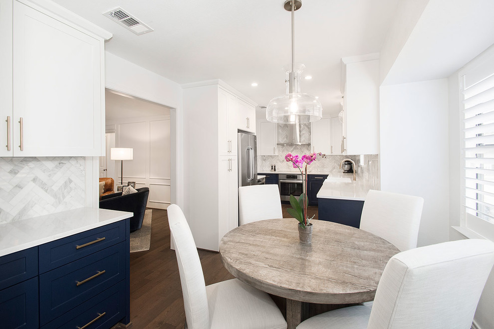 Example of a transitional kitchen design in DC Metro