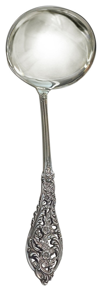 Reed & Barton Sterling Silver Florentine Lace Gravy Ladle