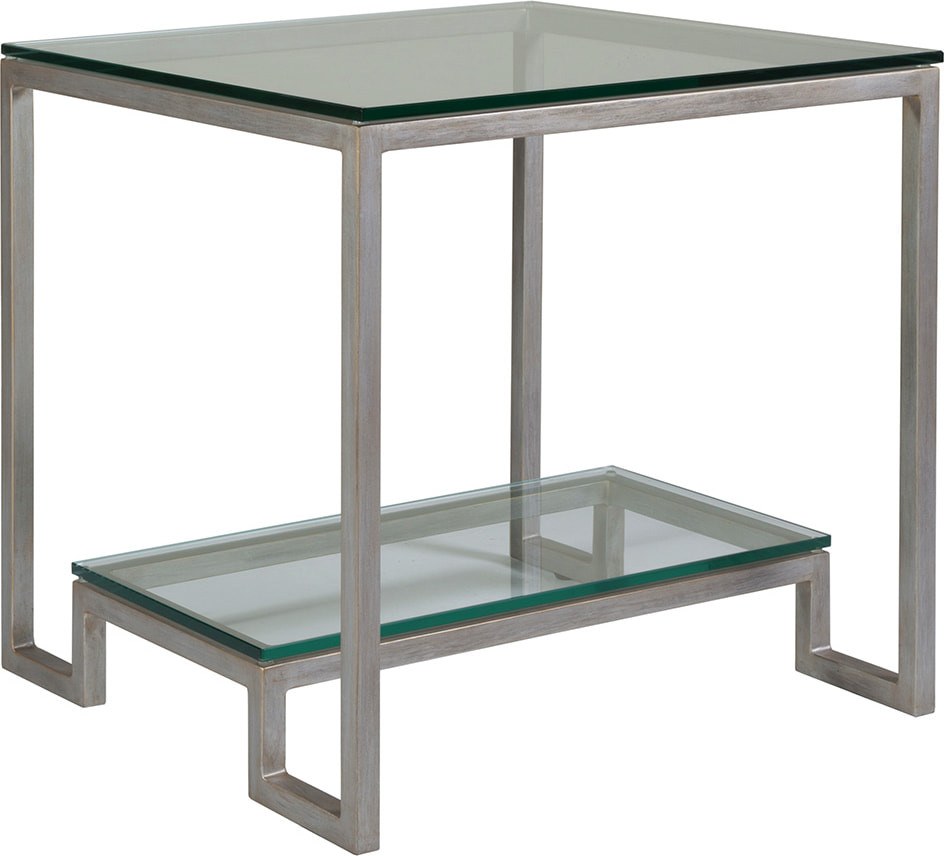 Bonaire Square End Table - Argento