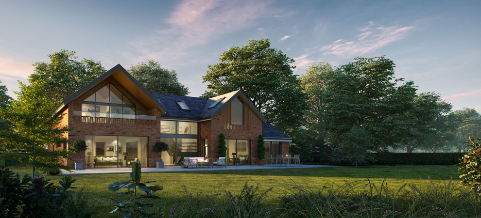 This is an example of a contemporary house exterior in Other.