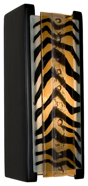 zebra wall sconce