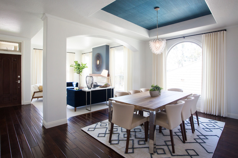 This is an example of a modern dining room in San Diego.