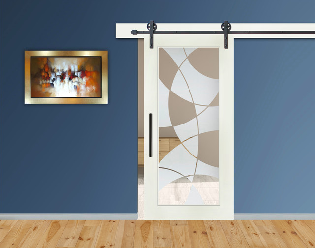 Interior Barn Doors With Frosted Glass