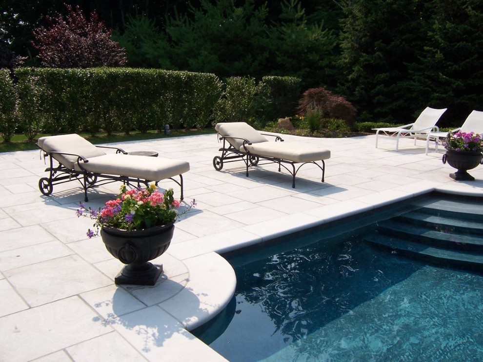 This is an example of a traditional pool in New York.