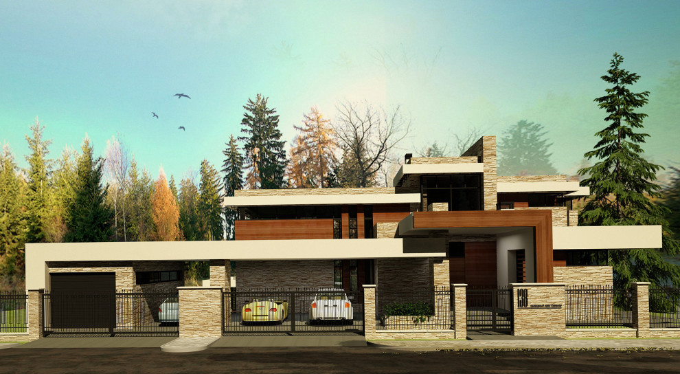 Проект индивидуального жилого дома. Каменка