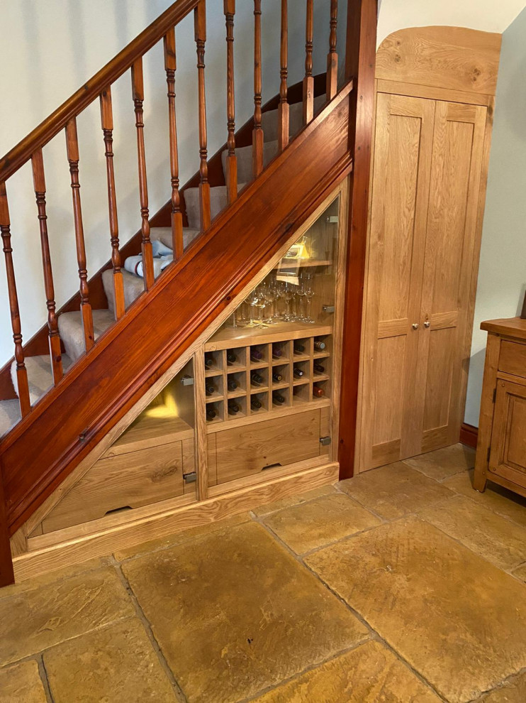 Photo of a small traditional staircase in Gloucestershire.