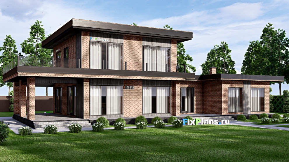 Проект одноэтажного дома 13х24м S325м2 F-16838