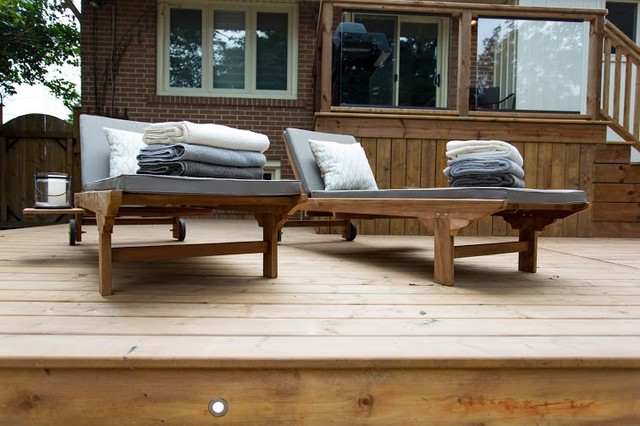 Leave It To Bryan Backyard Deck contemporary-terrace