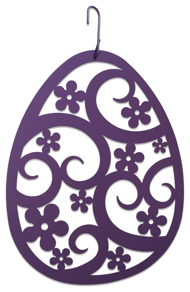 Easter Egg Decorative Hanging Silhouette-New LAVENDER Purple Color