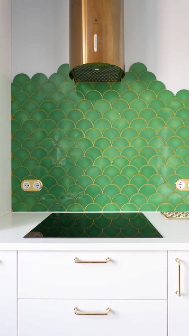 Фартук зеленая Чешуйка