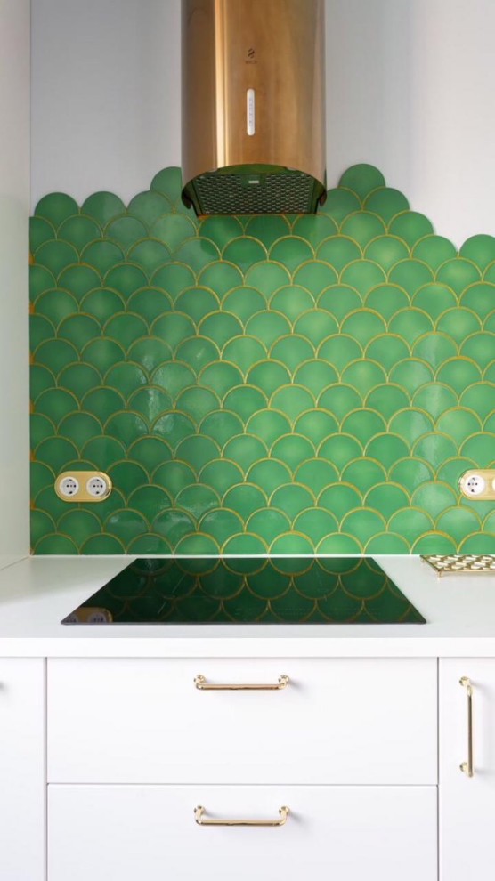 Фартук зеленая Чешуйка