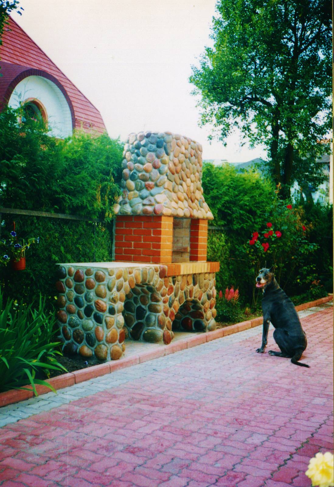 Печи, камины, барбекю, мозаика