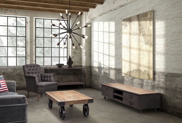Industrial Loft Livingroom eclectic-living-room