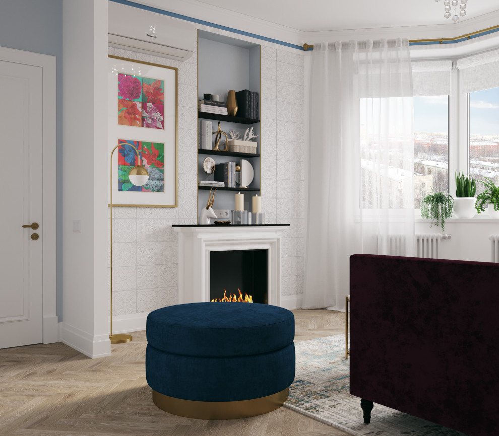 Интерьер квартиры в неоклассическом стиле - "Hermes" (59,1 кв.м.)