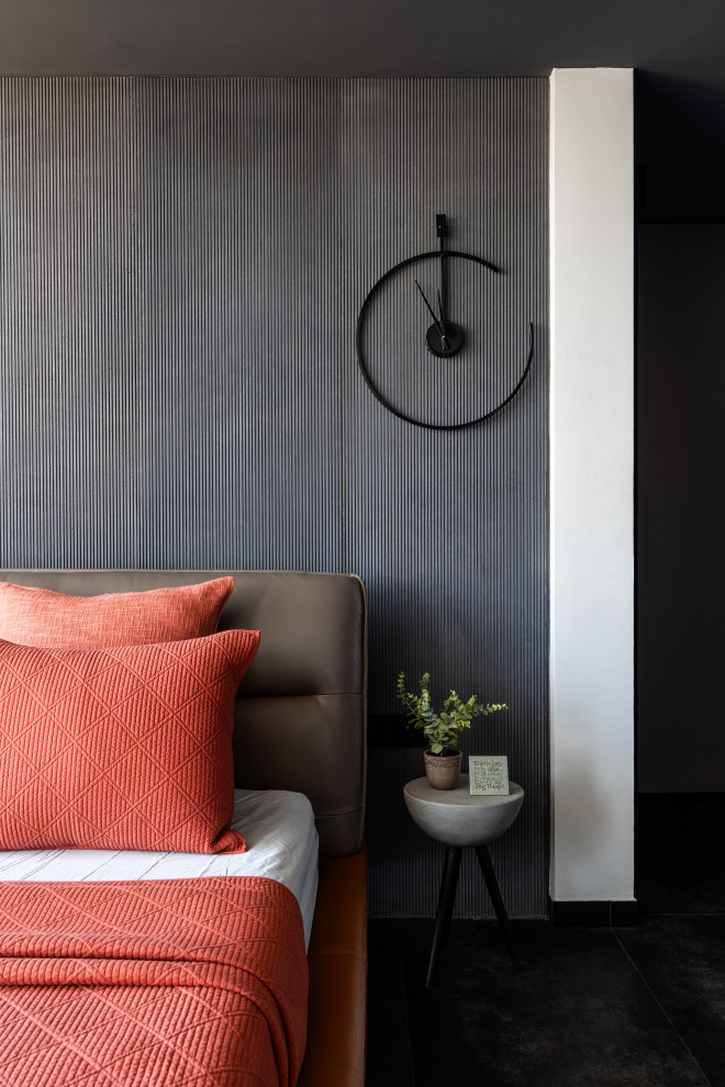 Design ideas for an industrial bedroom in Bengaluru.