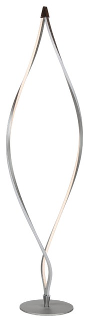 Brightech Twist - Modern LED Spiral Floor Lamp for Living Room Bright Lighting,