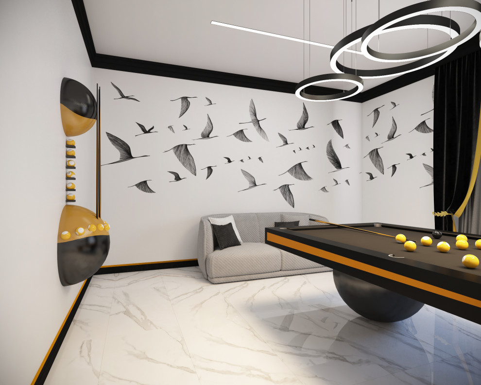 Комната для бильярда в загородном доме