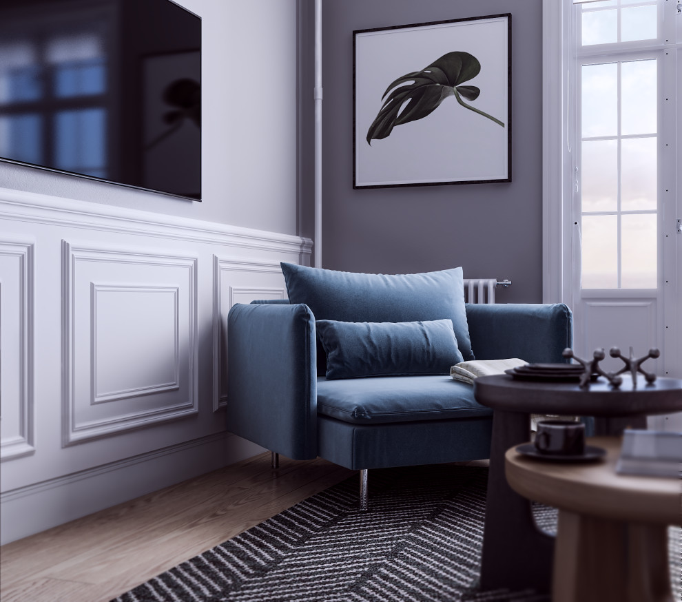 Дизайн-проект гостиной-спальни