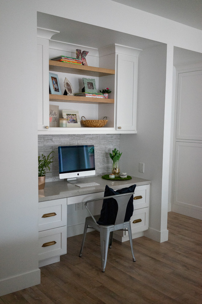 Photo of a transitional home office in San Francisco.