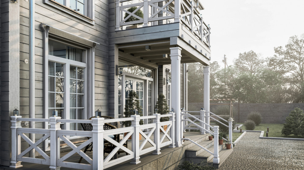 Проект Монтфорт Хаус 2-х этажный дом