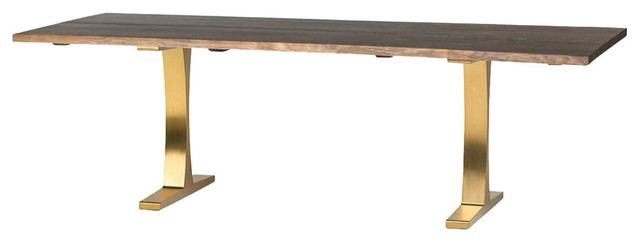 Nuevo Living Toulouse Boule Dining Table Contemporary Nuevo Living Toulouse Boule Dining Table Small Brushed Gold