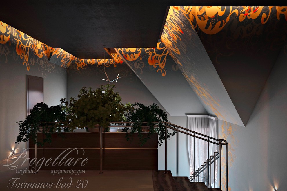 Загородный дом с двухсветной гостиной