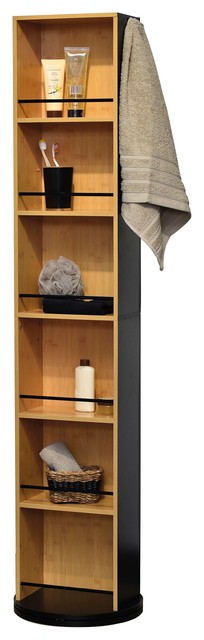 Evideco Swivel Storage Cabinet Organizer Freestanding Linen Tower Evideco Swivel Storage Cabinet Organizer Freestanding Linen Tower Mirror Et