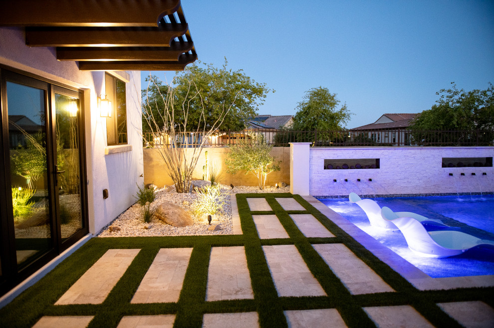 Backyard landscape/lighting