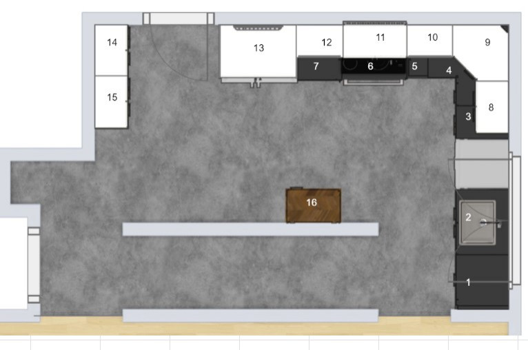 Please help critique kitchen layout (esp. dishwasher and trash)
