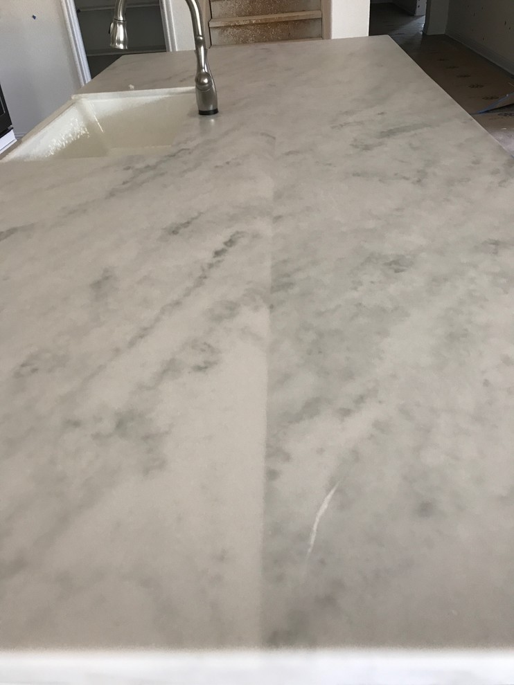 Kitchen island has a seam! Does Tresca come in single slab?