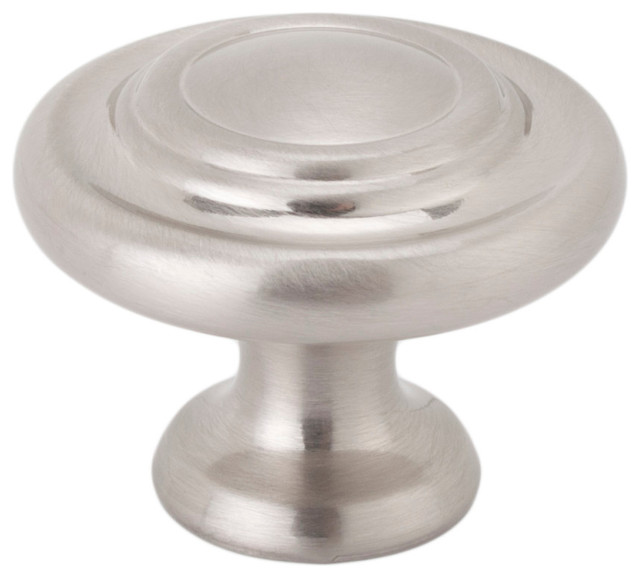 Weslock WH-9663 9660 1-5/8" Round Ringed Traditional Cabinet Knob - Satin