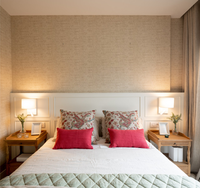Decoraci&oacute;n de piso peque&ntilde;o en Bilbao classique-chic-chambre