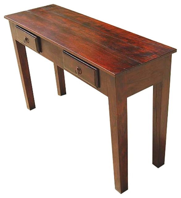 Wood Storage Drawers Console Hall Entry Way Foyer Table